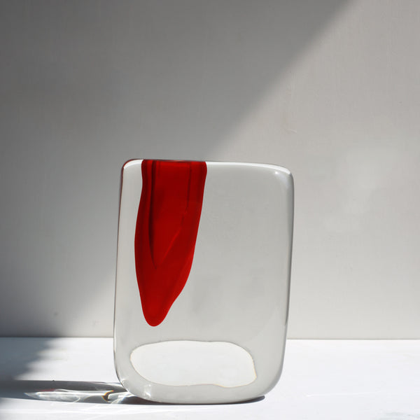 Glass vase/ Mini Vase / Flower Vase /Red